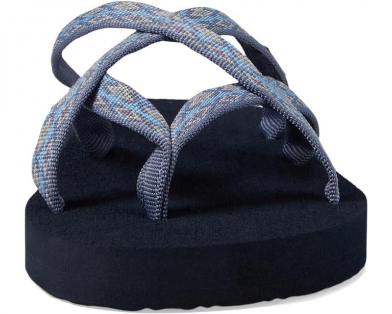 Blue Teva Olowahu Women's Flip Flops | 04127-TRQW