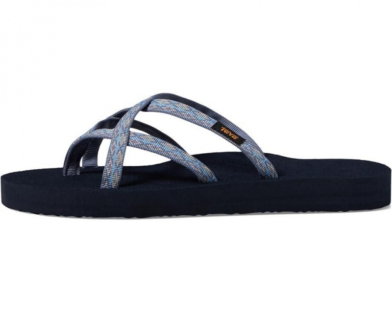 Blue Teva Olowahu Women's Flip Flops | 04127-TRQW