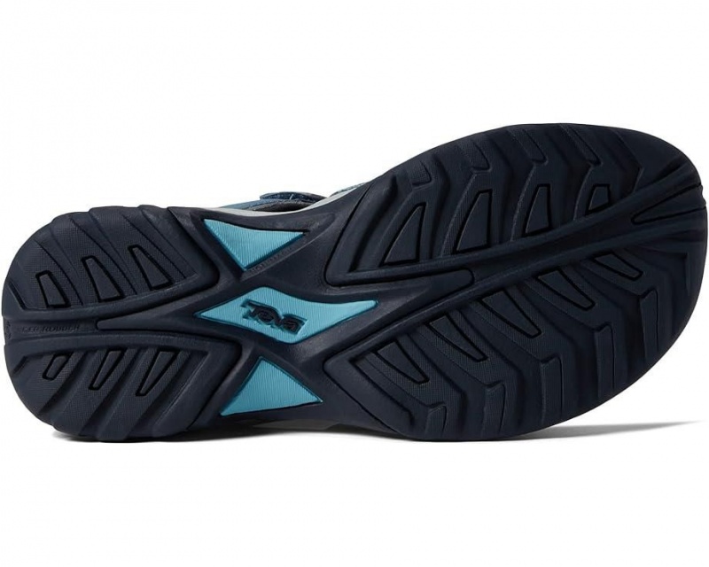 Blue Teva Omnium Women's Sandals | 36197-DKWN