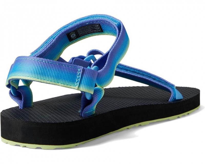 Blue Teva Original Universal Gradiate Kids' Sandals | 24653-NTJQ