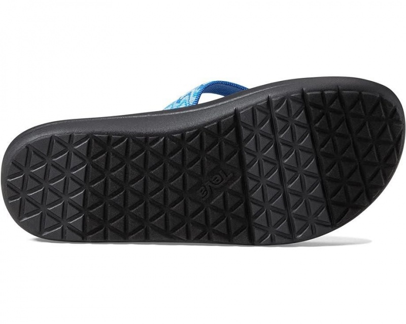 Blue Teva Voya Kids' Flip Flops | 47968-NOXK