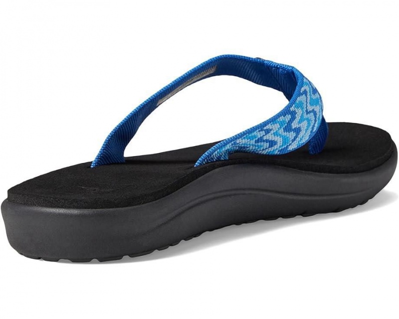 Blue Teva Voya Kids' Flip Flops | 47968-NOXK