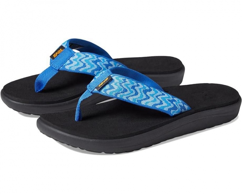 Blue Teva Voya Kids\' Flip Flops | 47968-NOXK