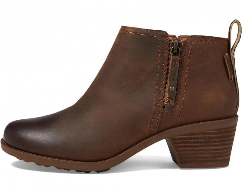 Brown Teva Anaya Bootie Rr Women's Boots | 43268-FKYI