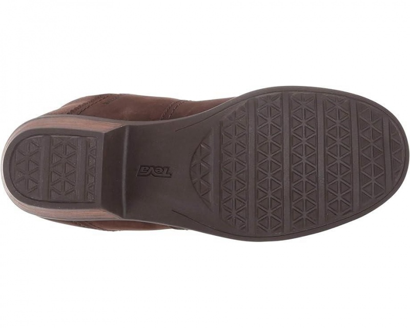 Brown Teva Anaya Tall Wp Women's Boots | 02916-NQHR