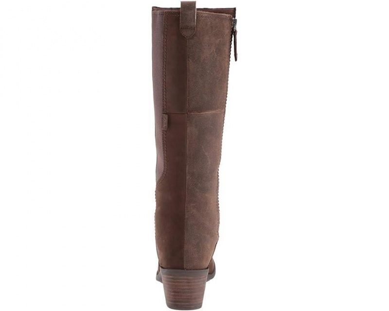 Brown Teva Anaya Tall Wp Women's Boots | 02916-NQHR