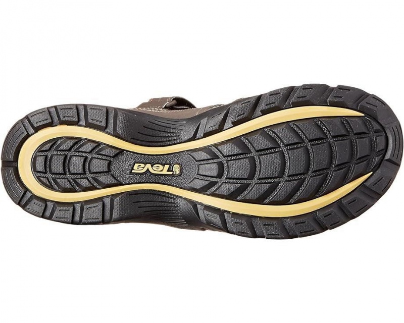 Brown Teva Forebay Men's Sandals | 64325-ONQP