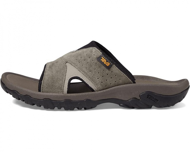 Brown Teva Katavi 2 Slide Men's Sandals | 14569-UKOY