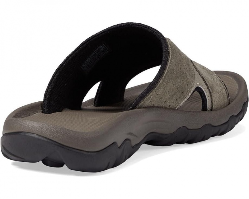 Brown Teva Katavi 2 Slide Men's Sandals | 14569-UKOY