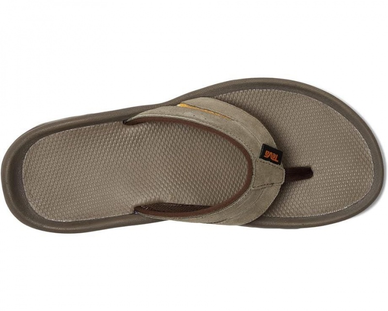 Brown Teva Katavi 2 Thong Men's Flip Flops | 95230-PWAO