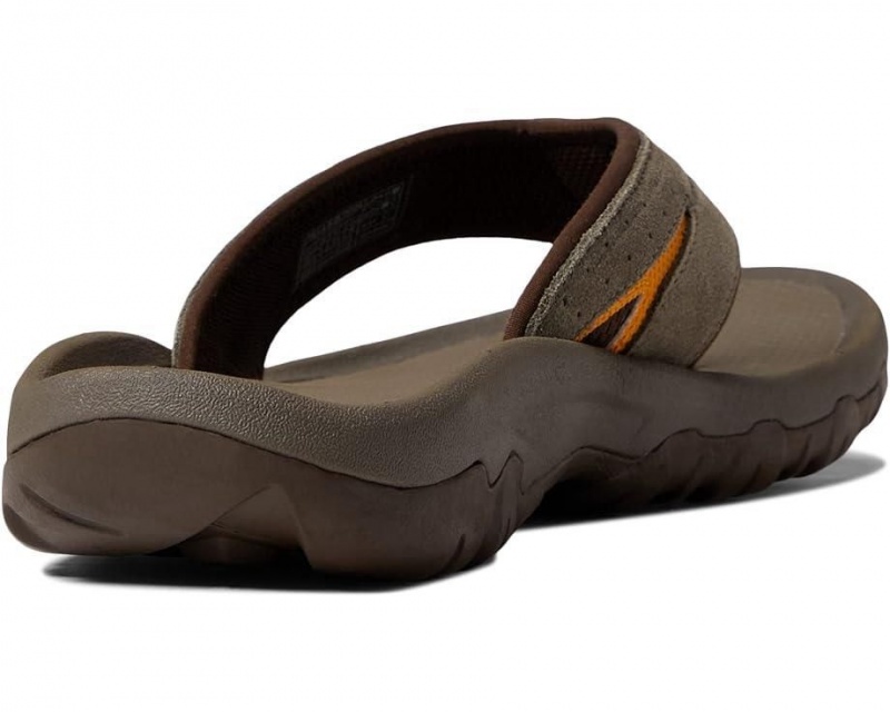 Brown Teva Katavi 2 Thong Men's Flip Flops | 95230-PWAO