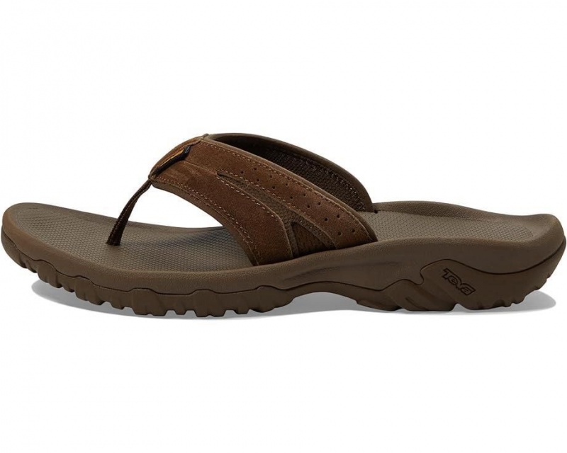 Brown Teva Katavi 2 Thong Men's Flip Flops | 18974-DLCO