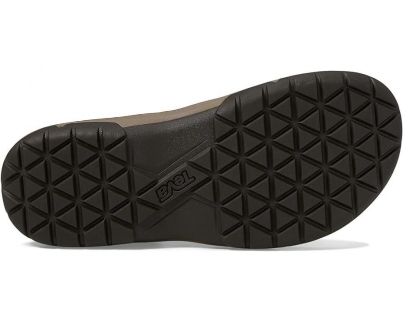 Brown Teva Langdon Men's Flip Flops | 72396-UDTR