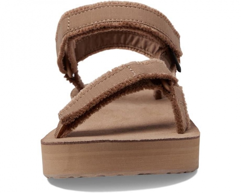 Brown Teva Midform Universal Canvas Women's Sandals | 84967-QJVU