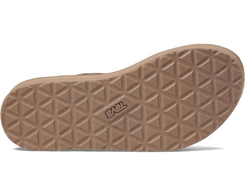 Brown Teva Midform Universal Canvas Women's Sandals | 84967-QJVU