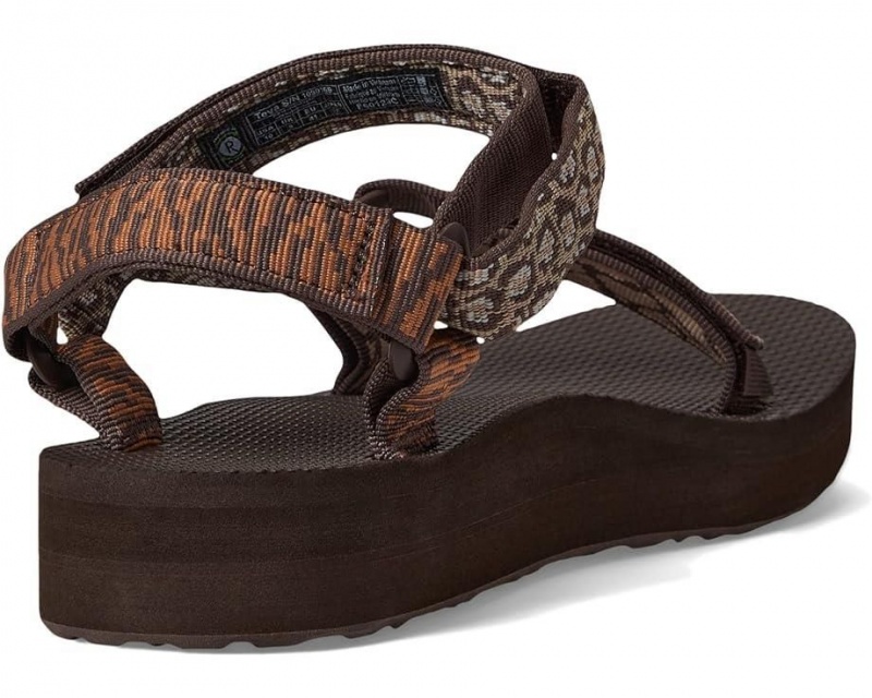 Brown Teva Midform Universal Women's Sandals | 04896-PDSW