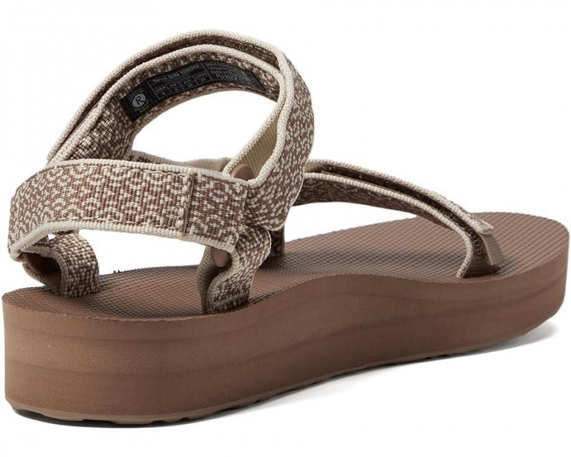 Brown Teva Midform Universal Women's Sandals | 71859-WFDT