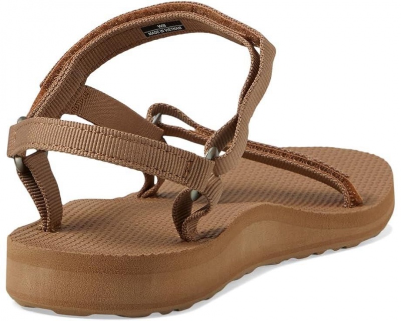 Brown Teva Original Universal Slim Women's Sandals | 43069-NKOI