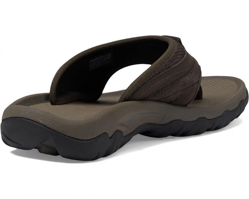 Brown Teva Pajaro Men's Flip Flops | 19068-CNRF