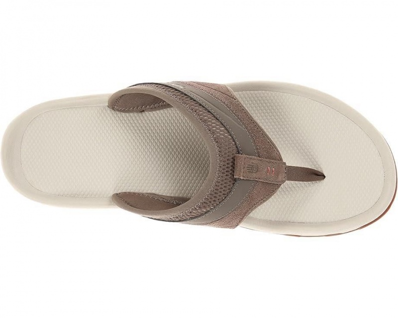 Brown Teva Pajaro Men's Flip Flops | 62349-DJXG