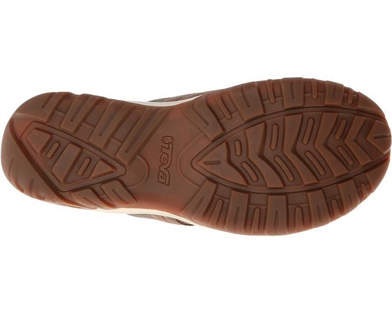 Brown Teva Pajaro Men's Flip Flops | 62349-DJXG