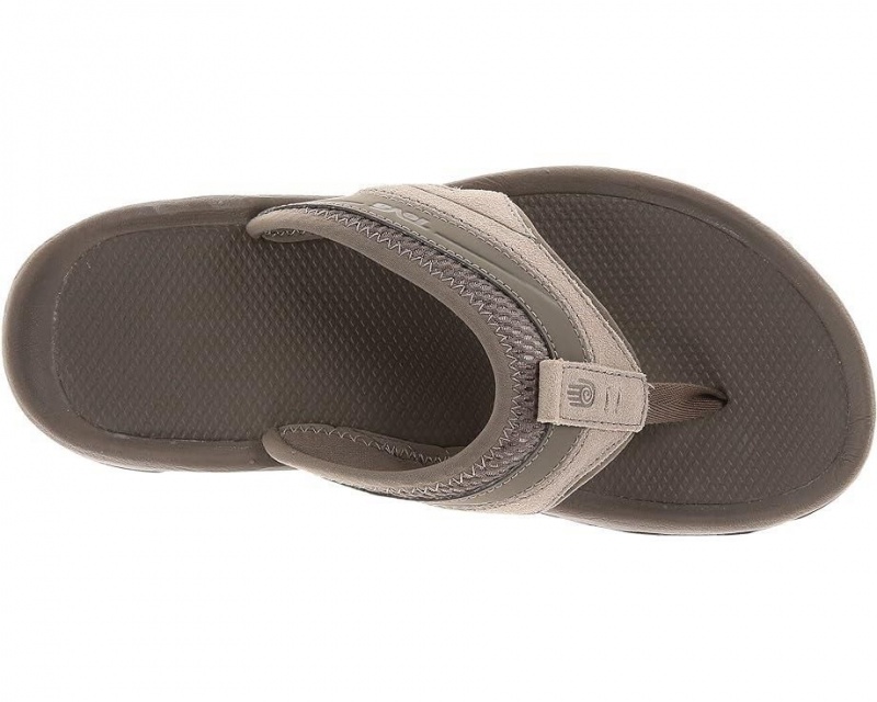 Brown Teva Pajaro Men's Flip Flops | 92673-TEYP