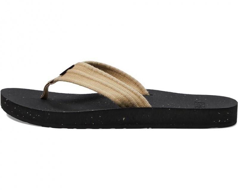 Brown Teva Reflip Canvas Men's Flip Flops | 70195-QNZC