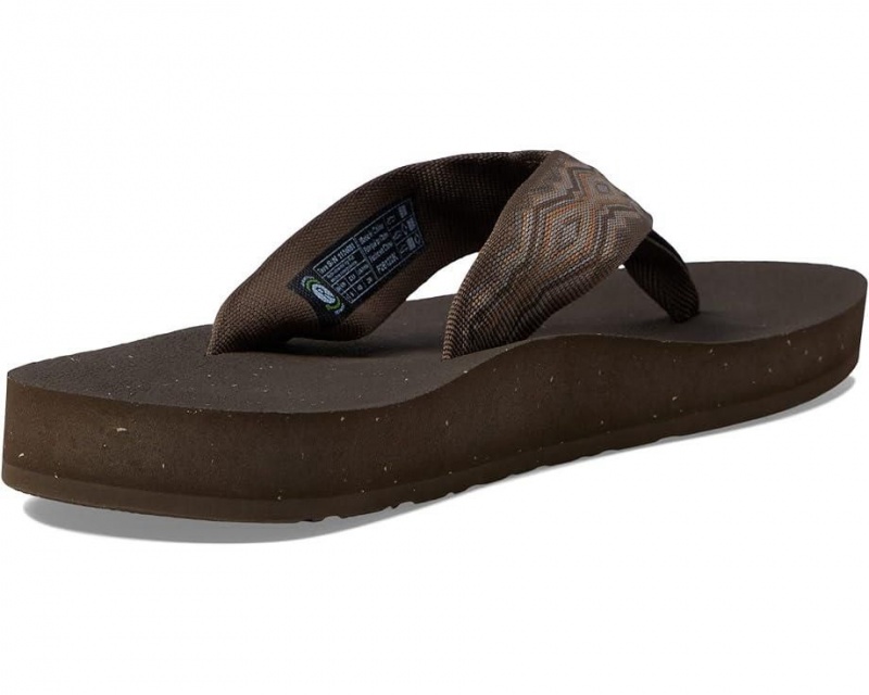 Brown Teva Reflip Men's Flip Flops | 59648-OUAM