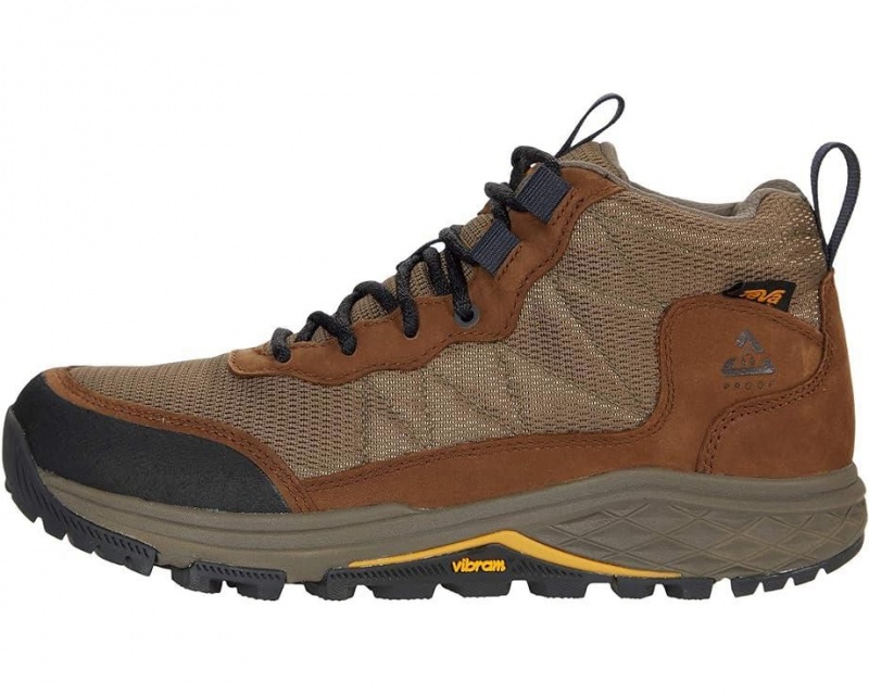 Brown Teva Ridgeview Mid Men's Hiking Boots | 52903-ARKC