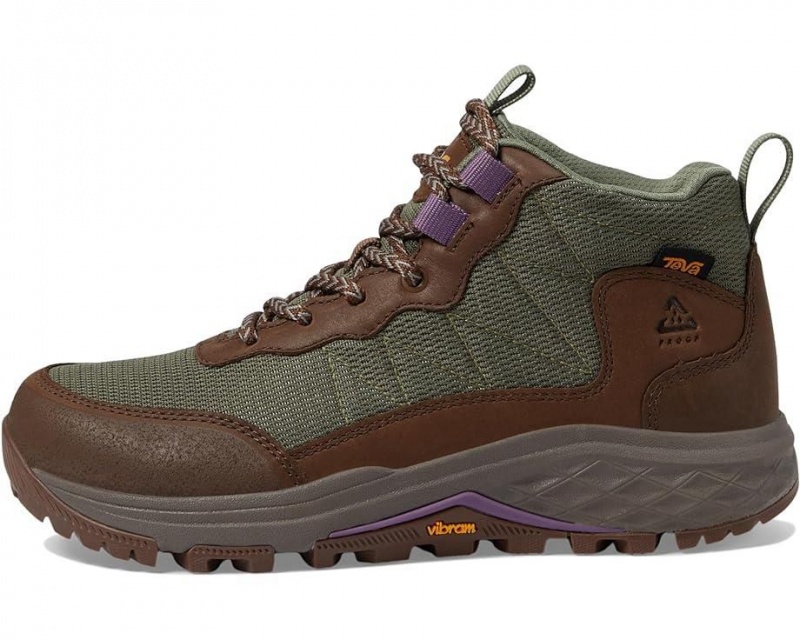 Brown Teva Ridgeview Mid Women's Hiking Boots | 35472-QBZR