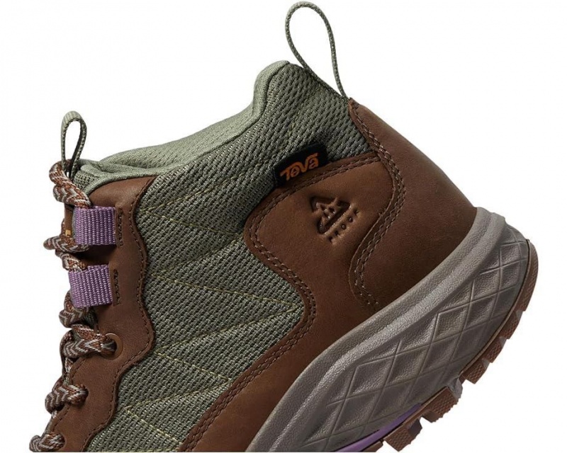 Brown Teva Ridgeview Mid Women's Hiking Boots | 35472-QBZR