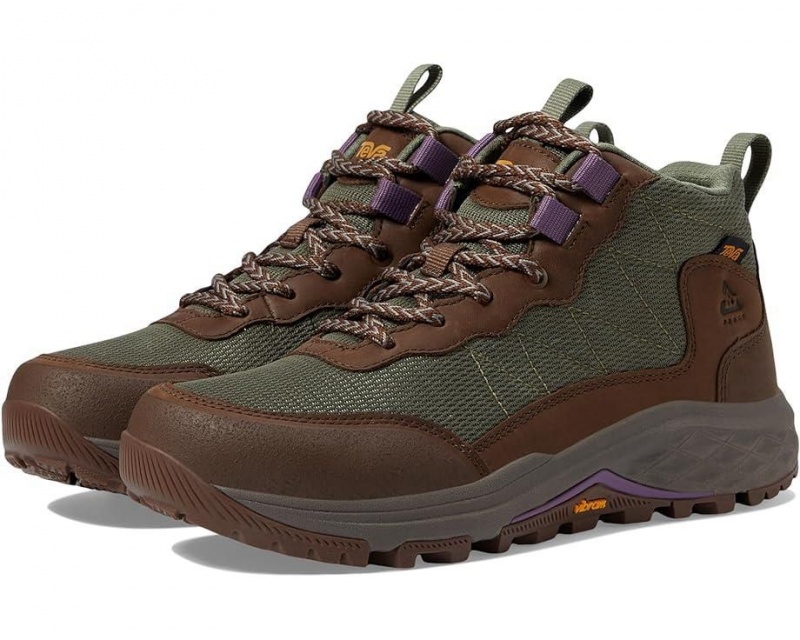 Brown Teva Ridgeview Mid Women\'s Hiking Boots | 35472-QBZR