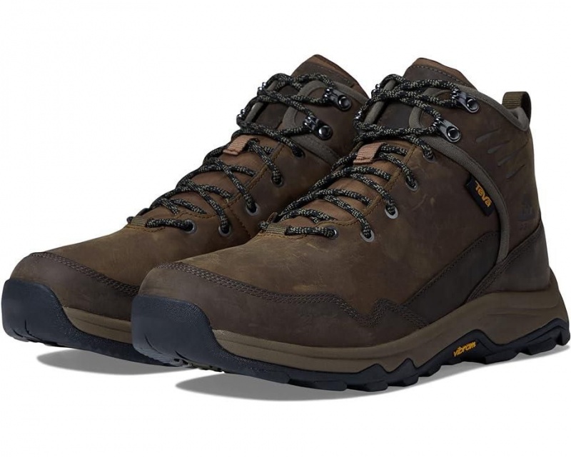 Brown Teva Riva Mid Rp Men\'s Hiking Boots | 86130-GLZV