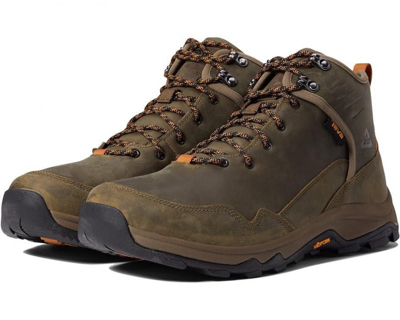 Brown Teva Riva Mid Rp Men\'s Hiking Boots | 63459-ONDB