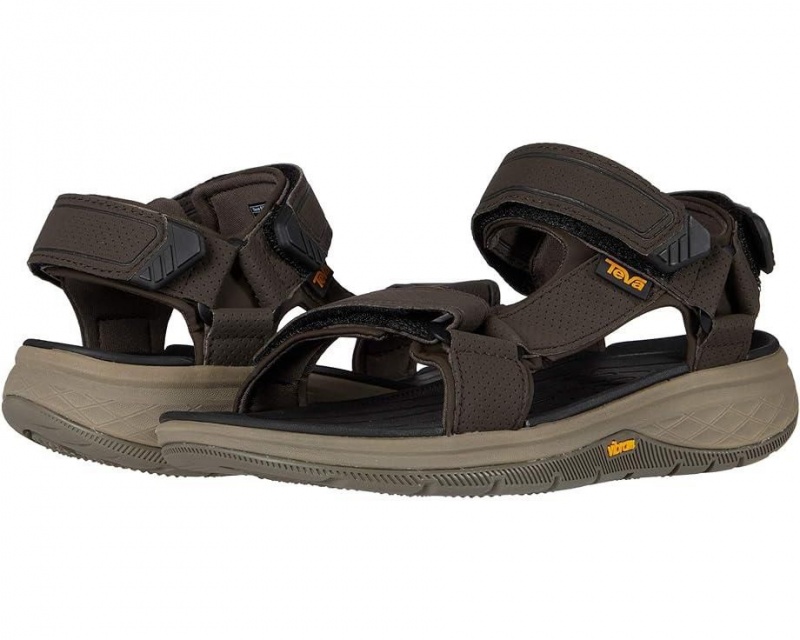 Brown Teva Strata Universal Men\'s Sandals | 84970-WZMF