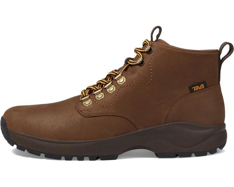 Brown Teva Tusayan Men's Hiking Boots | 06348-JLPI