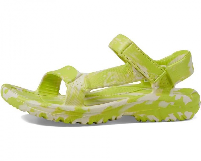 Green Teva Hurricane Drift Huemix Women's Sandals | 96047-MAPQ