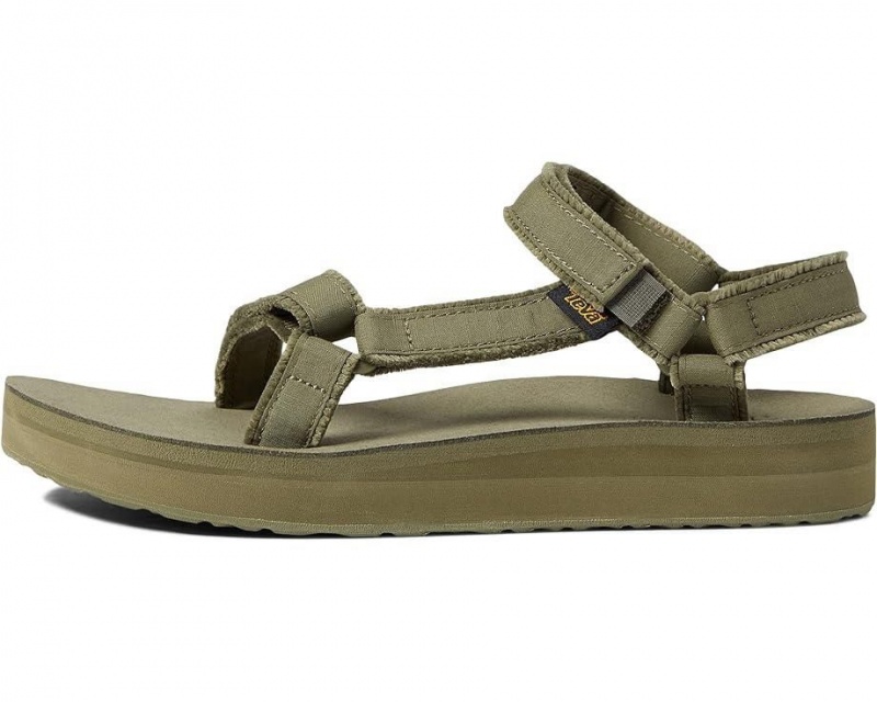 Green Teva Midform Universal Canvas Women's Sandals | 57263-EQAT