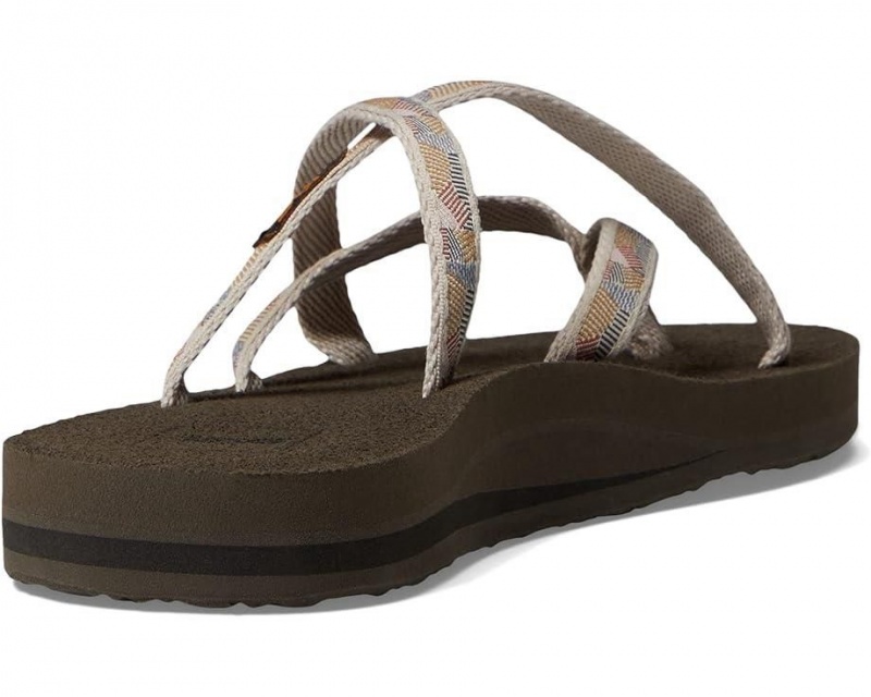 Green Teva Olowahu Women's Flip Flops | 21548-WLKO