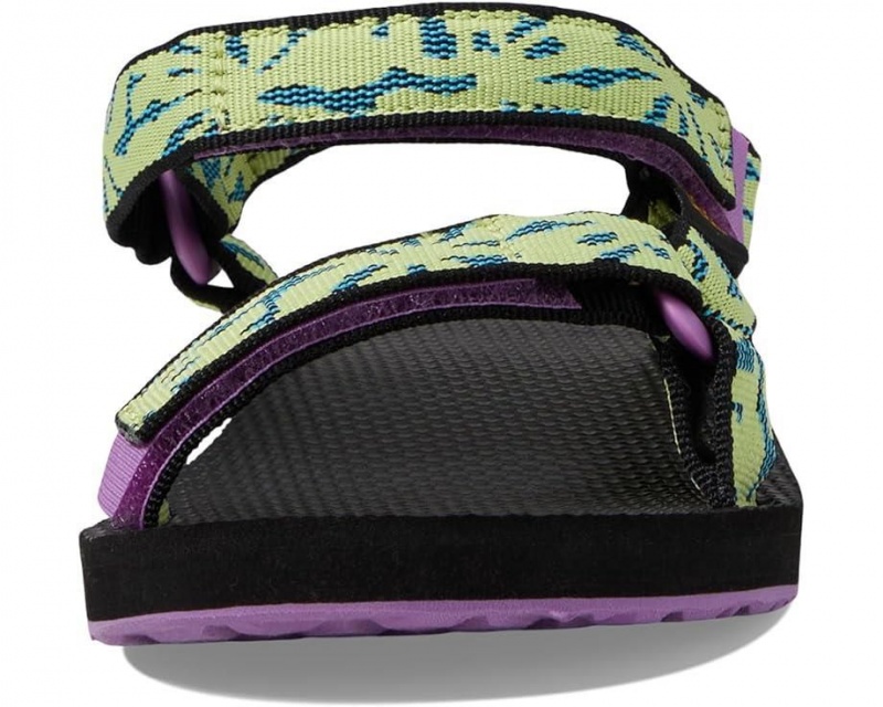 Green Teva Original Universal Kids' Sandals | 52731-QTFN