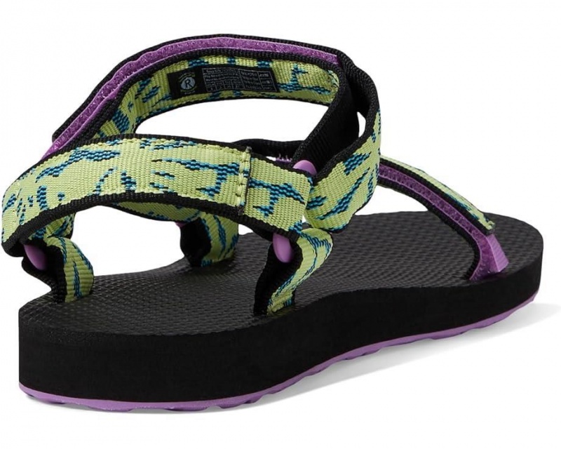 Green Teva Original Universal Kids' Sandals | 52731-QTFN