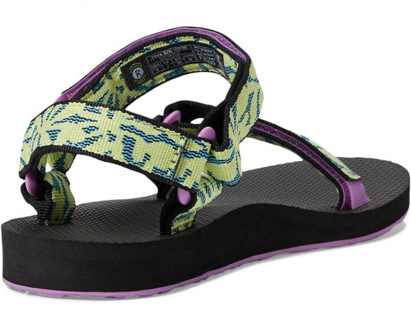 Green Teva Original Universal Women's Sandals | 35716-YXVN