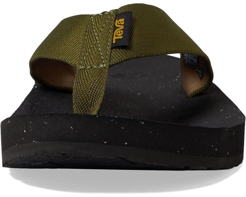 Green Teva Reflip Men's Flip Flops | 50768-LIQD