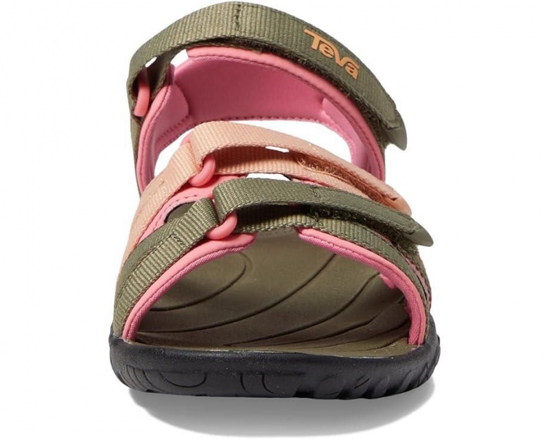 Green Teva Tirra Kids' Sandals | 91507-OSYJ