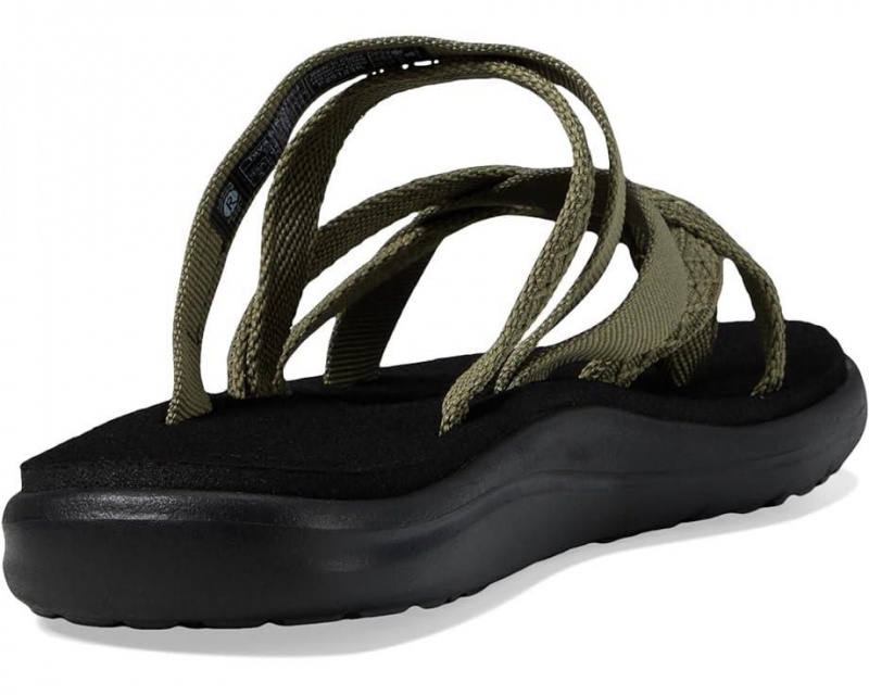 Green Teva Voya Zillesa Women's Flip Flops | 35742-NLMW