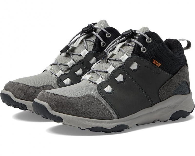 Grey Teva Canyonview Mid Rp Kids\' Boots | 08539-UATO