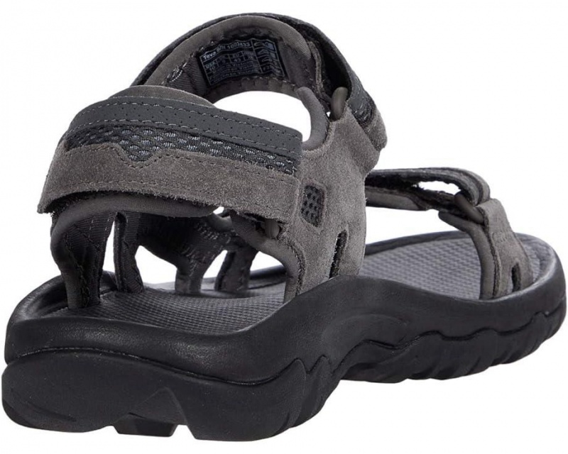 Grey Teva Hudson Men's Sandals | 37526-ZAPK