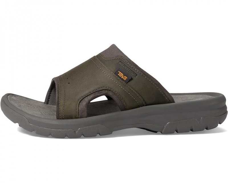 Grey Teva Langdon Slide Men's Sandals | 03849-JEPC