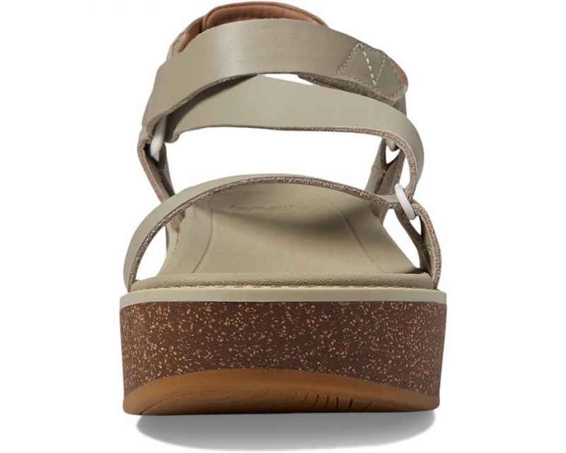 Grey Teva Madera Wedge Women's Heeled Sandals | 58739-JWUR