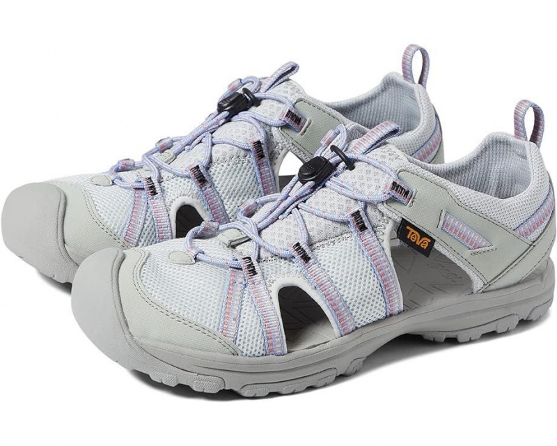 Grey Teva Manatee Kids\' Sandals | 89563-OUMF